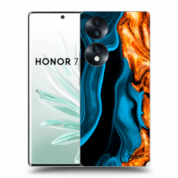 Picasee ULTIMATE CASE für Honor 70 - Gold blue