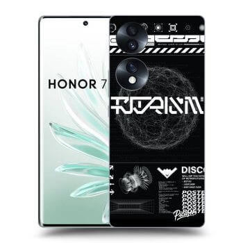 Picasee Honor 70 Hülle - Transparentes Silikon - BLACK DISCO