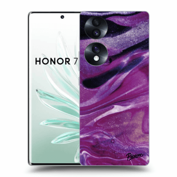 Hülle für Honor 70 - Purple glitter