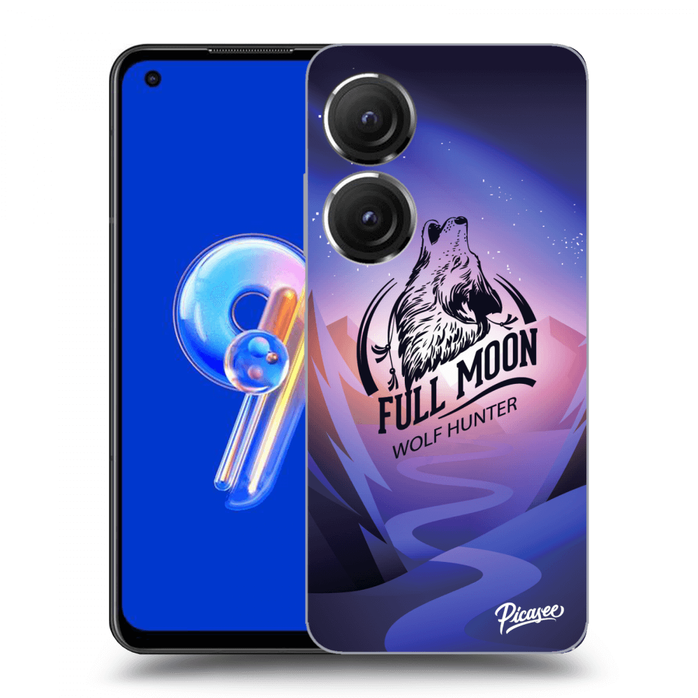 Picasee Asus Zenfone 9 Hülle - Transparentes Silikon - Wolf