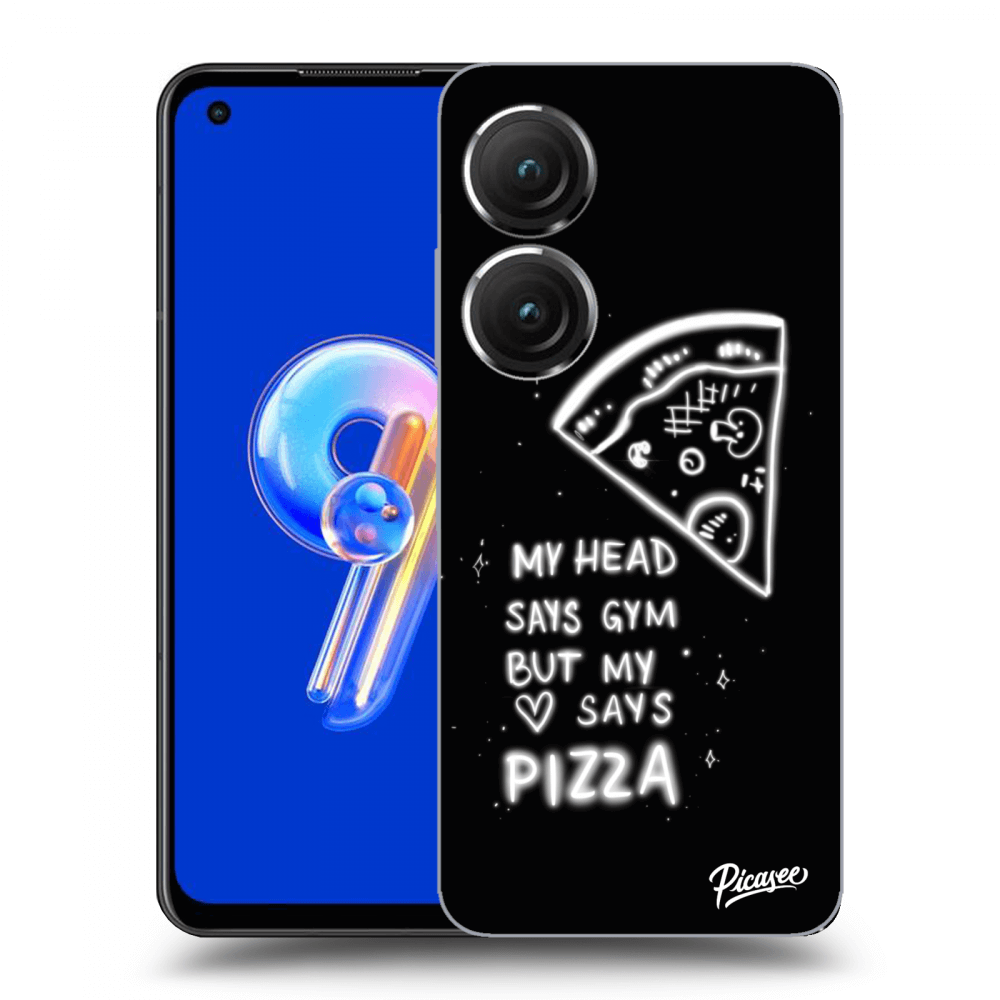 Picasee Asus Zenfone 9 Hülle - Transparentes Silikon - Pizza