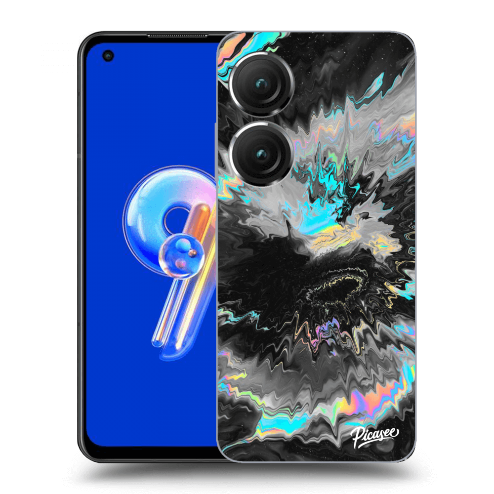 Picasee Asus Zenfone 9 Hülle - Transparentes Silikon - Magnetic