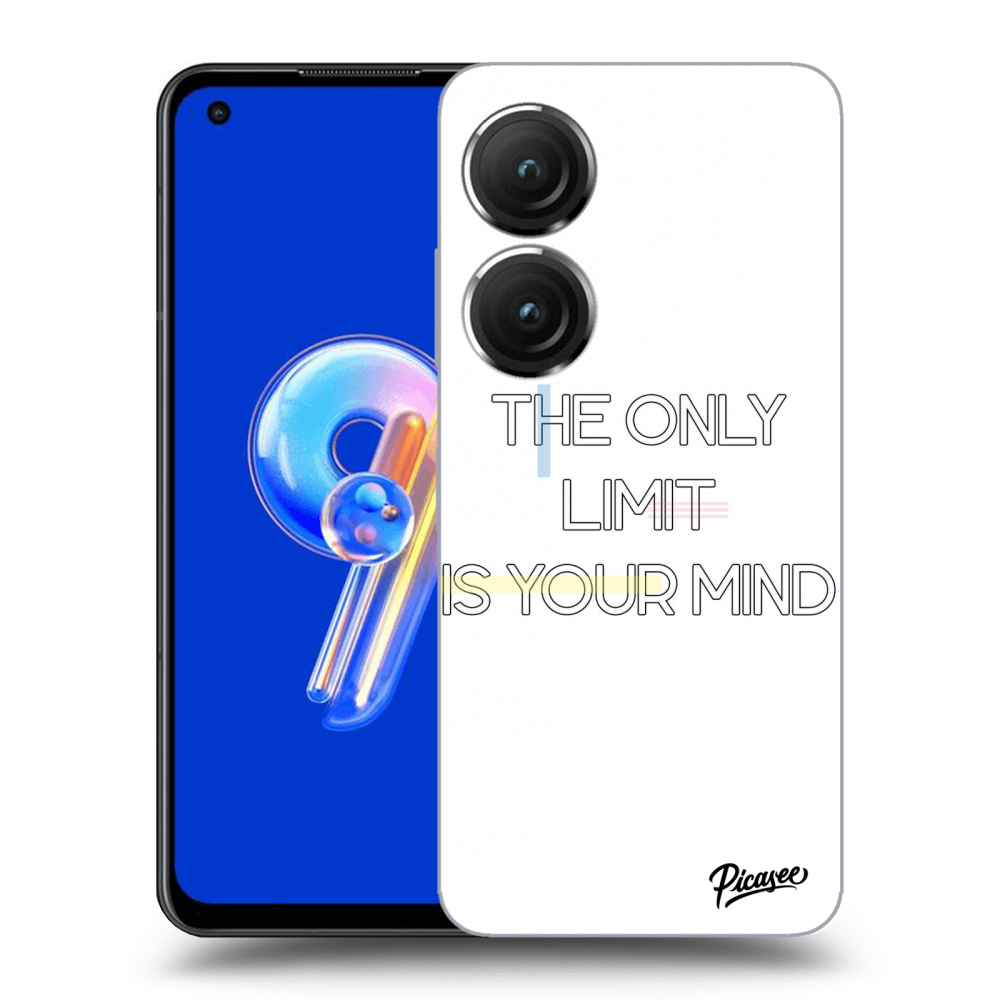 Picasee Asus Zenfone 9 Hülle - Transparentes Silikon - The only limit is your mind