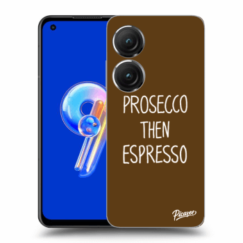 Picasee Asus Zenfone 9 Hülle - Transparentes Silikon - Prosecco then espresso