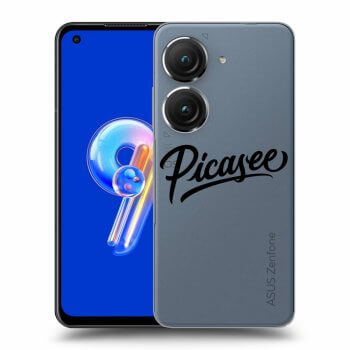 Picasee Asus Zenfone 9 Hülle - Transparentes Silikon - Picasee - black
