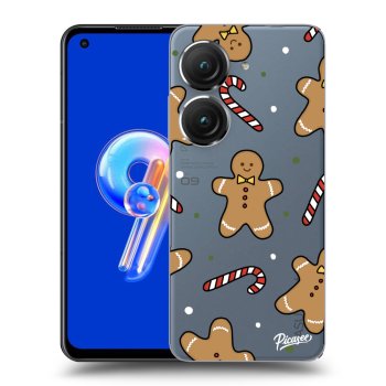 Picasee Asus Zenfone 9 Hülle - Transparentes Silikon - Gingerbread