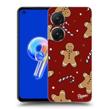 Picasee Asus Zenfone 9 Hülle - Transparentes Silikon - Gingerbread 2