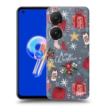 Picasee Asus Zenfone 9 Hülle - Transparentes Silikon - Christmas