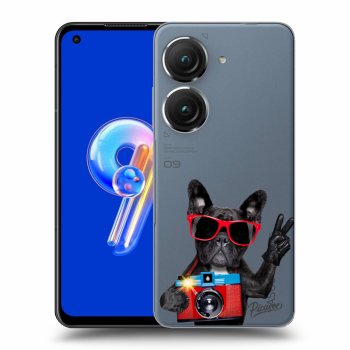 Picasee Asus Zenfone 9 Hülle - Transparentes Silikon - French Bulldog