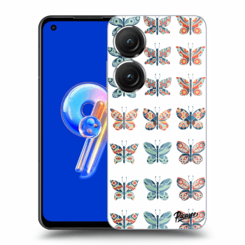 Picasee Asus Zenfone 9 Hülle - Transparentes Silikon - Butterflies
