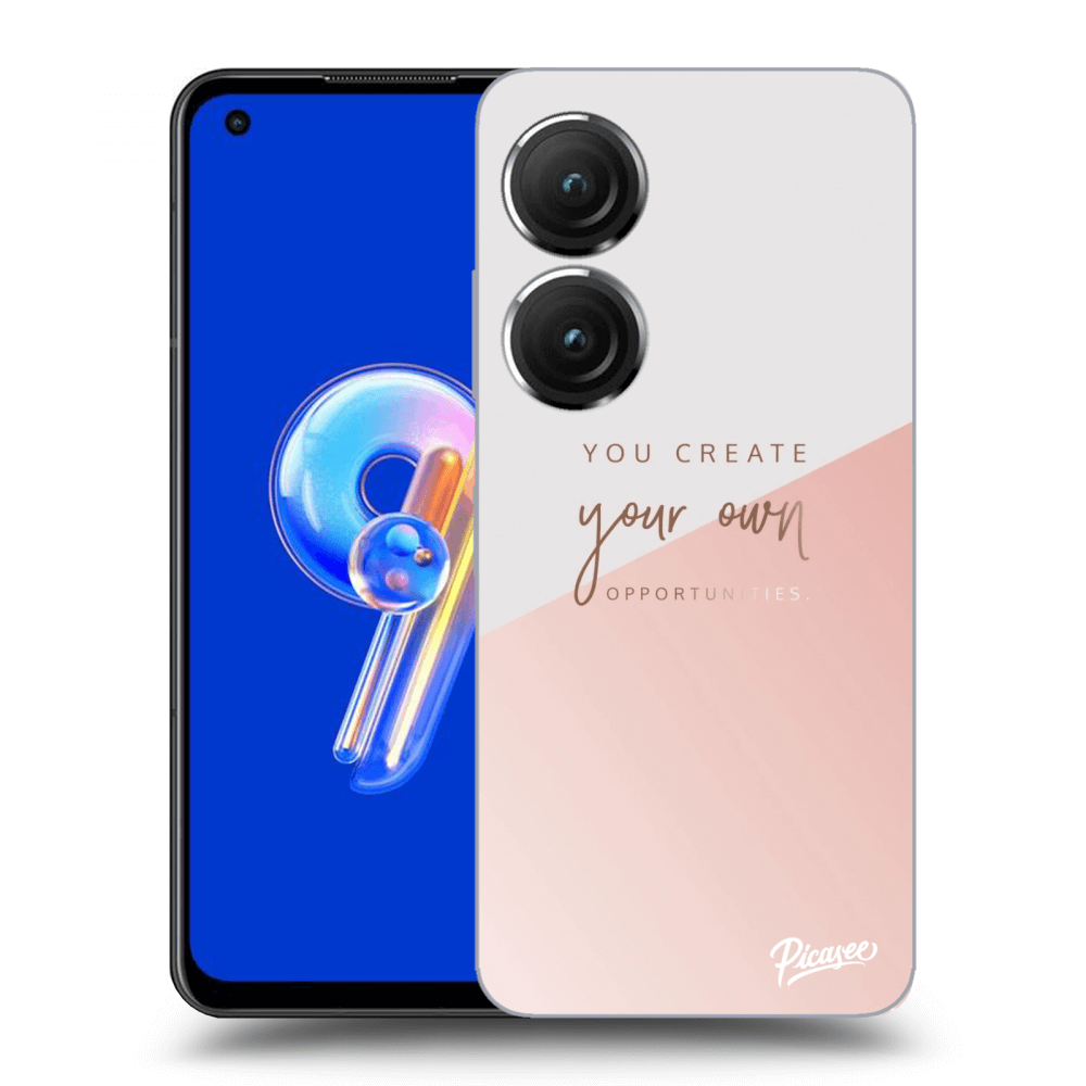 Picasee Asus Zenfone 9 Hülle - Transparentes Silikon - You create your own opportunities