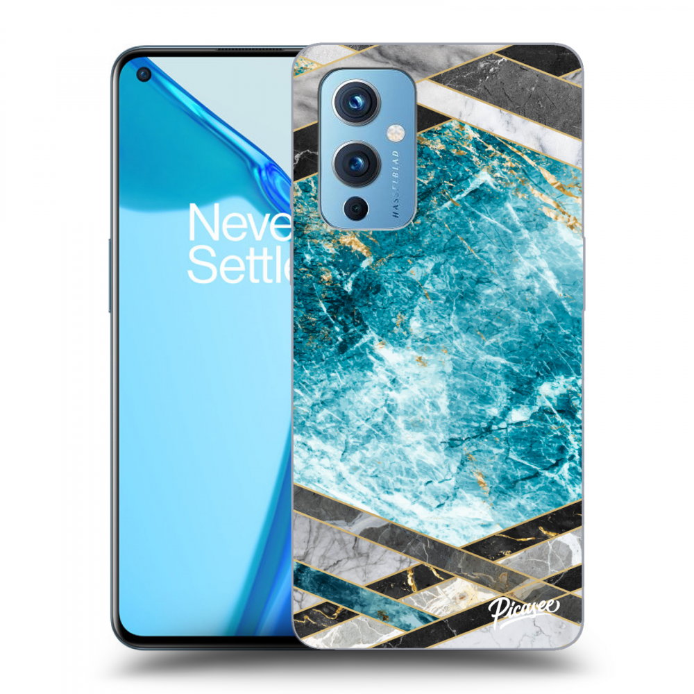 Picasee ULTIMATE CASE für OnePlus 9 - Blue geometry