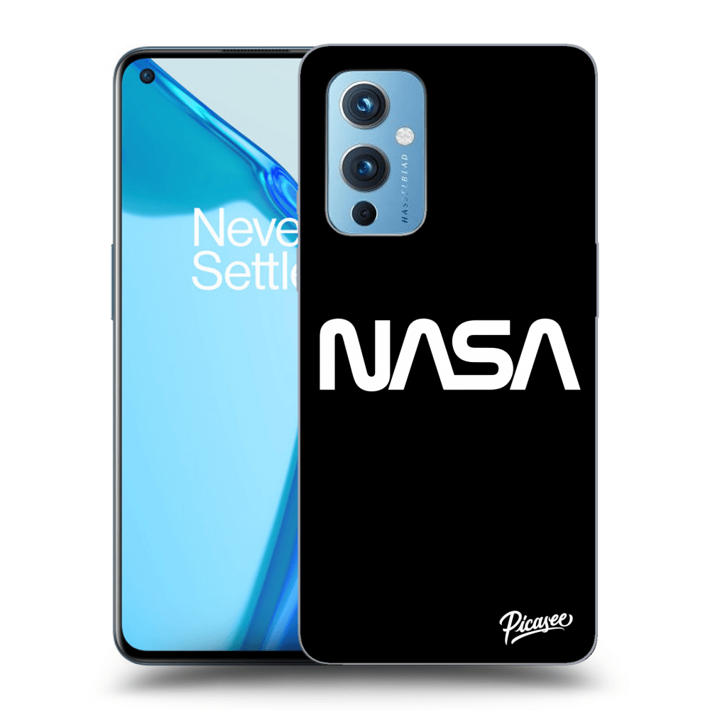 Picasee OnePlus 9 Hülle - Schwarzes Silikon - NASA Basic