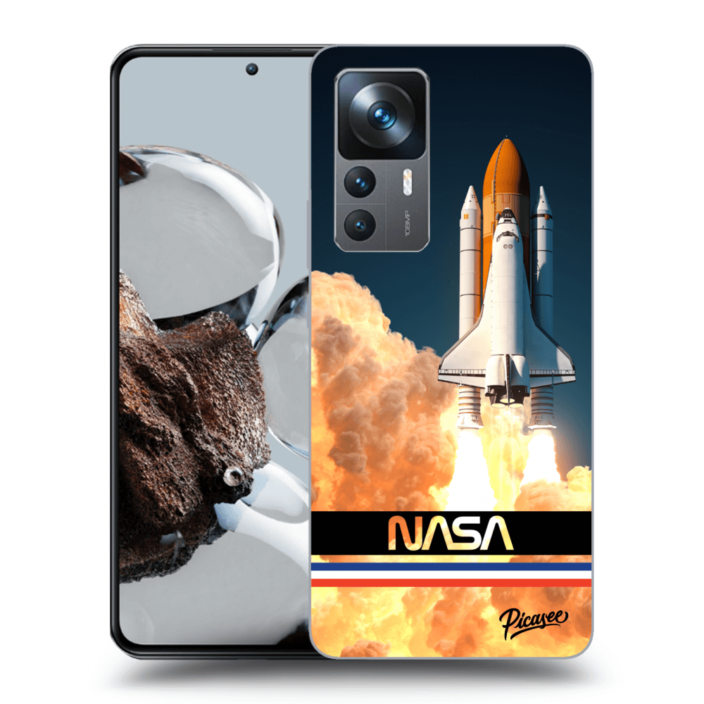Picasee Xiaomi 12T Hülle - Schwarzes Silikon - Space Shuttle