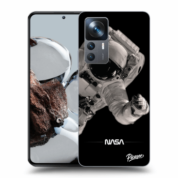 Picasee Xiaomi 12T Hülle - Schwarzes Silikon - Astronaut Big