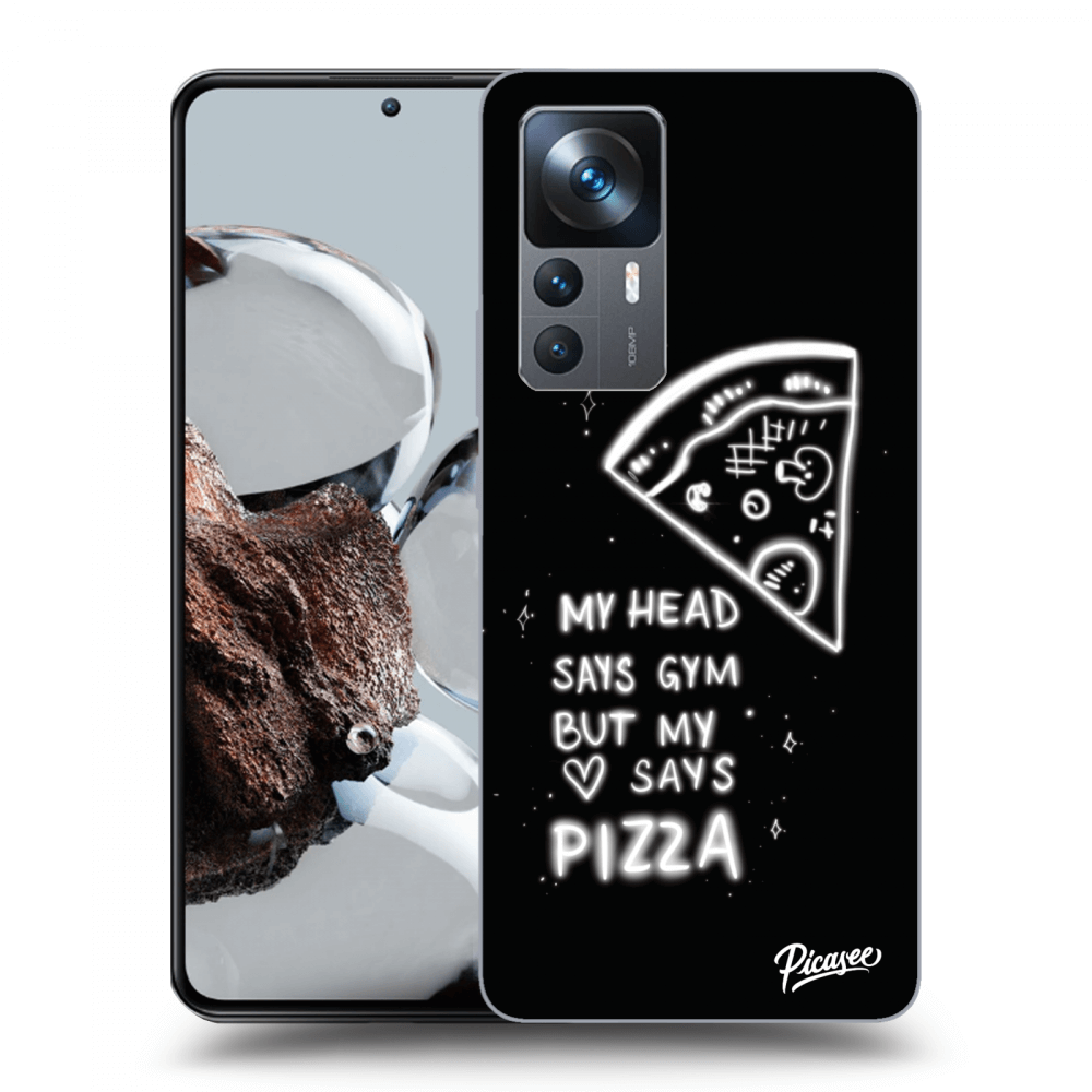 Picasee Xiaomi 12T Pro Hülle - Schwarzes Silikon - Pizza