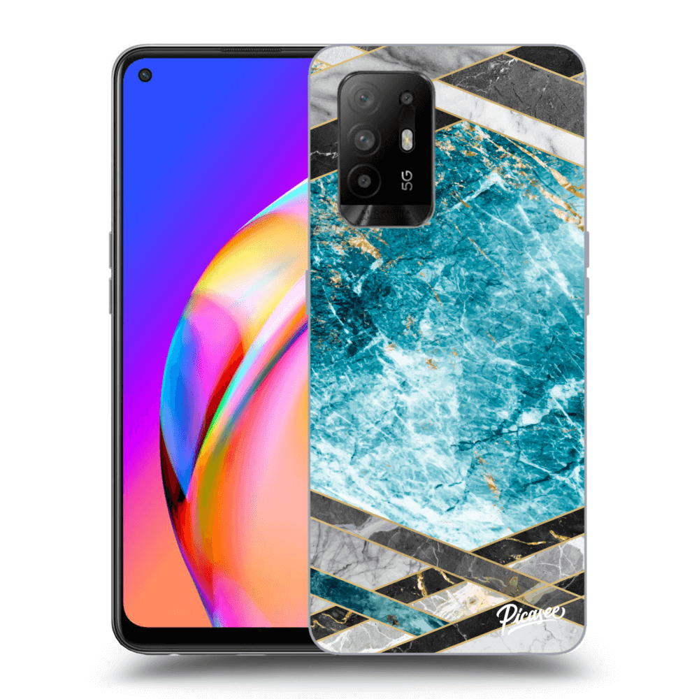 Picasee ULTIMATE CASE für OPPO A94 5G - Blue geometry