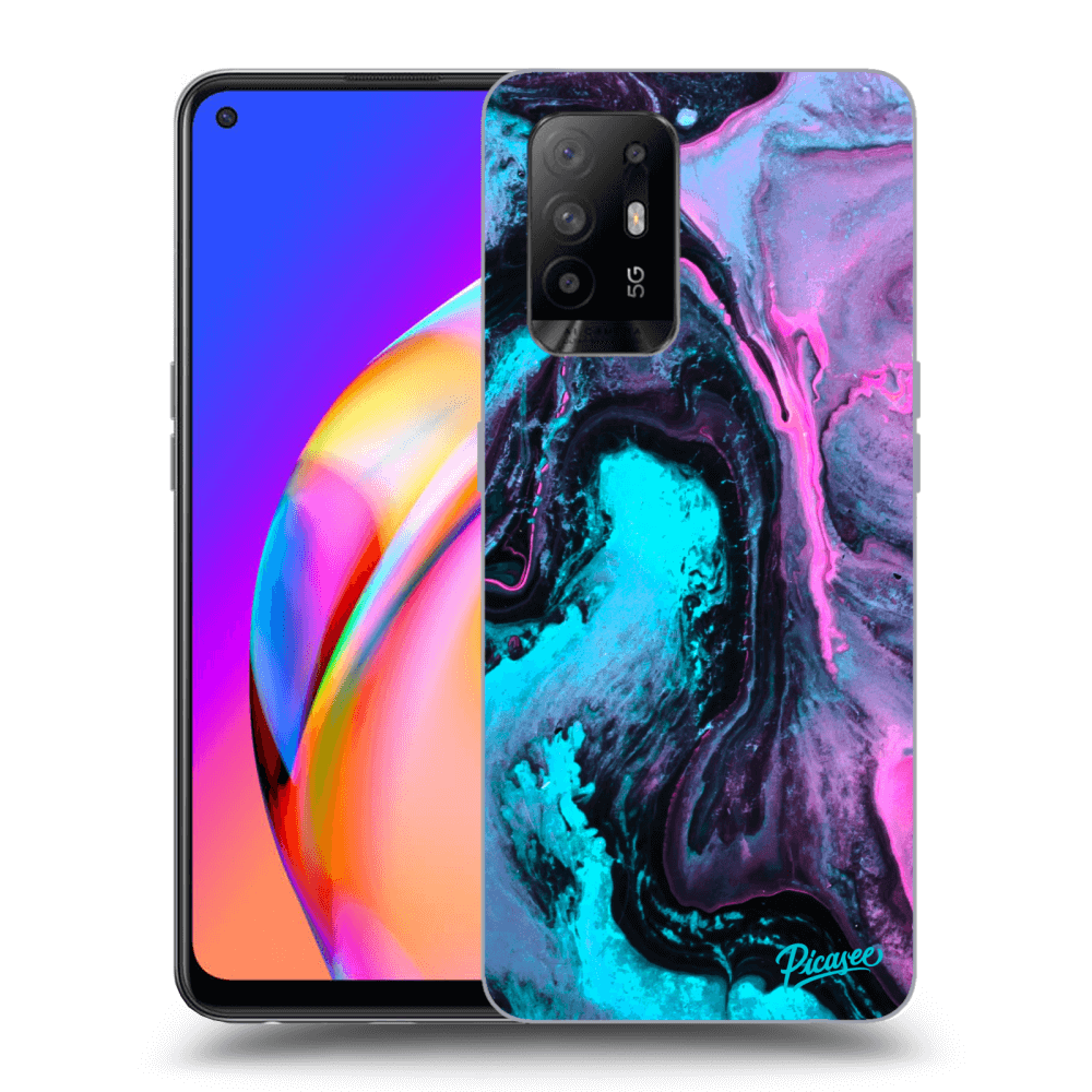 Picasee OPPO A94 5G Hülle - Schwarzes Silikon - Lean 2