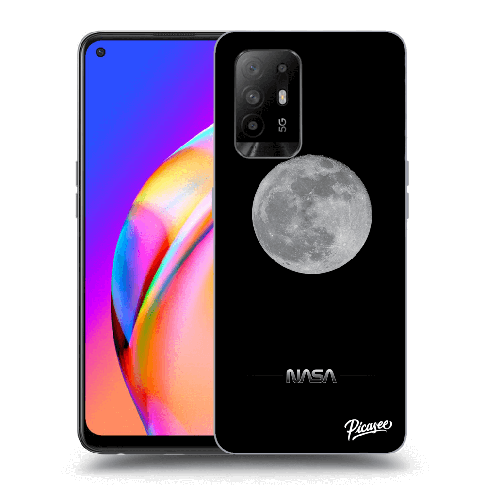 Picasee OPPO A94 5G Hülle - Transparentes Silikon - Moon Minimal