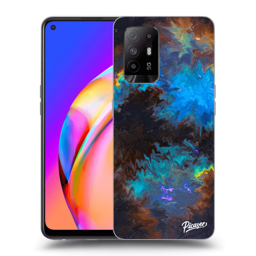 Picasee OPPO A94 5G Hülle - Transparentes Silikon - Space