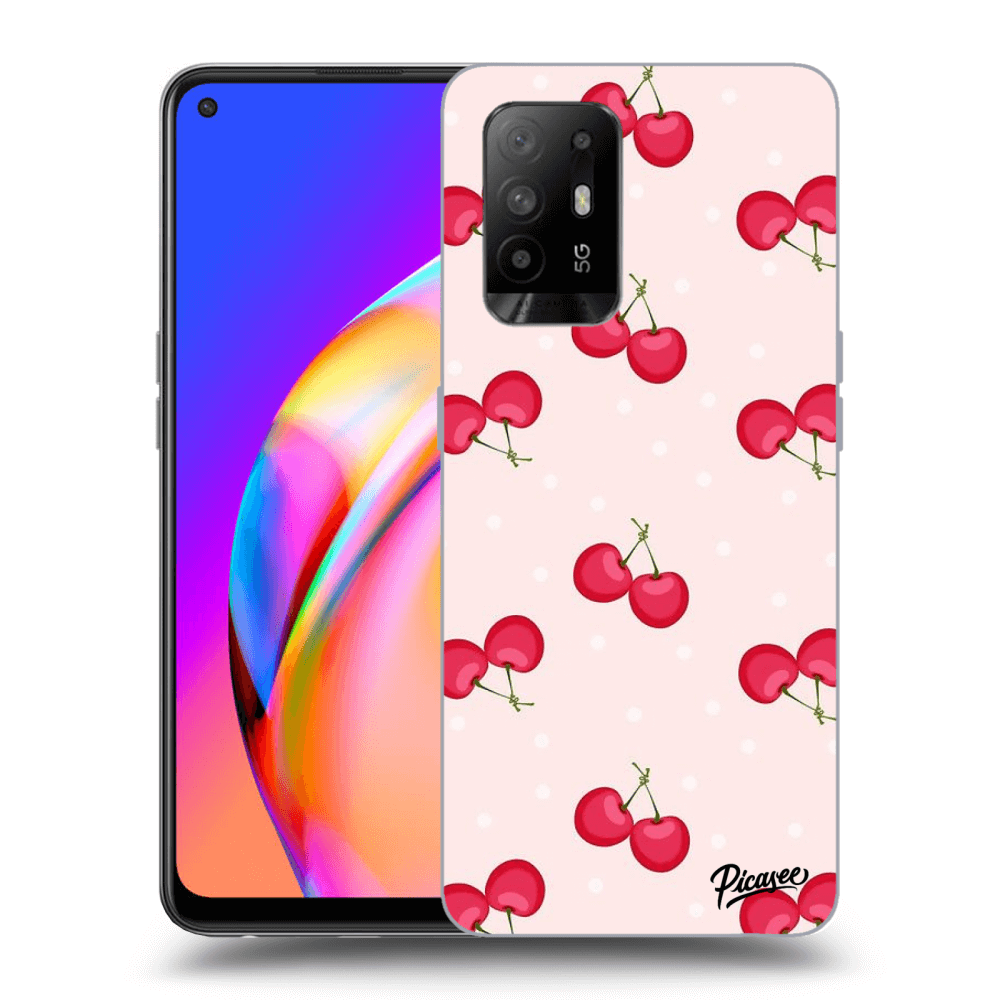 Picasee OPPO A94 5G Hülle - Transparentes Silikon - Cherries