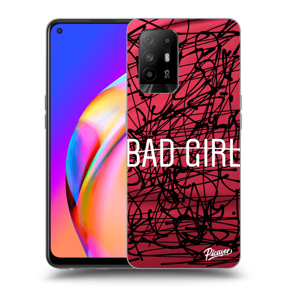 Picasee OPPO A94 5G Hülle - Schwarzes Silikon - Bad girl