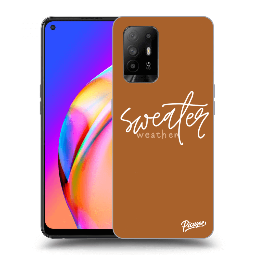 Picasee OPPO A94 5G Hülle - Transparentes Silikon - Sweater weather