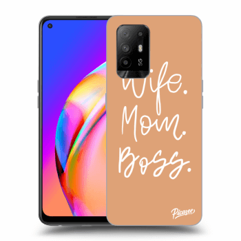 Picasee OPPO A94 5G Hülle - Transparentes Silikon - Boss Mama