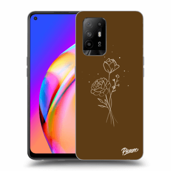 Hülle für OPPO A94 5G - Brown flowers