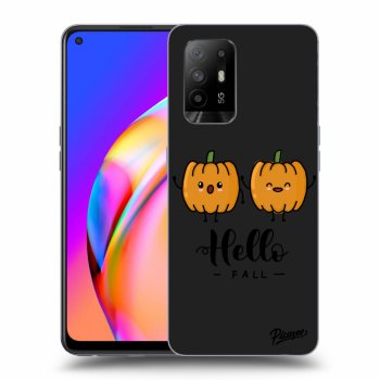 Picasee OPPO A94 5G Hülle - Schwarzes Silikon - Hallo Fall