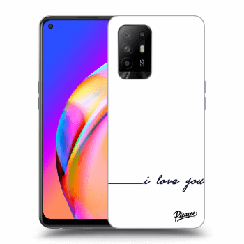 Picasee OPPO A94 5G Hülle - Transparentes Silikon - I love you