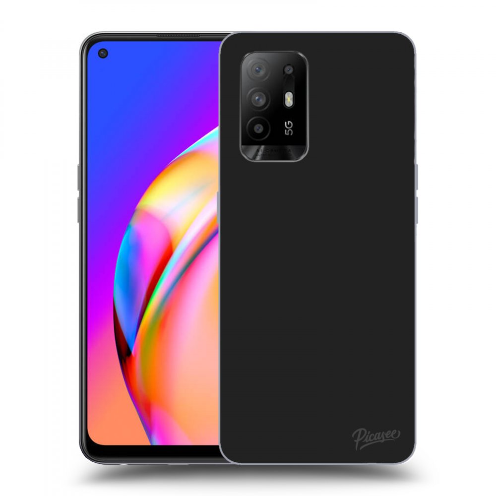 Picasee OPPO A94 5G Hülle - Schwarzes Silikon - Clear