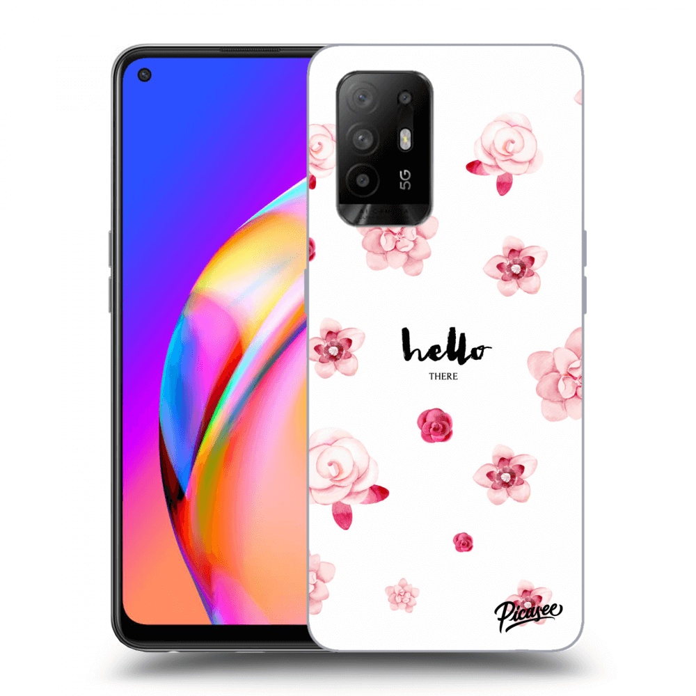 Picasee OPPO A94 5G Hülle - Schwarzes Silikon - Hello there