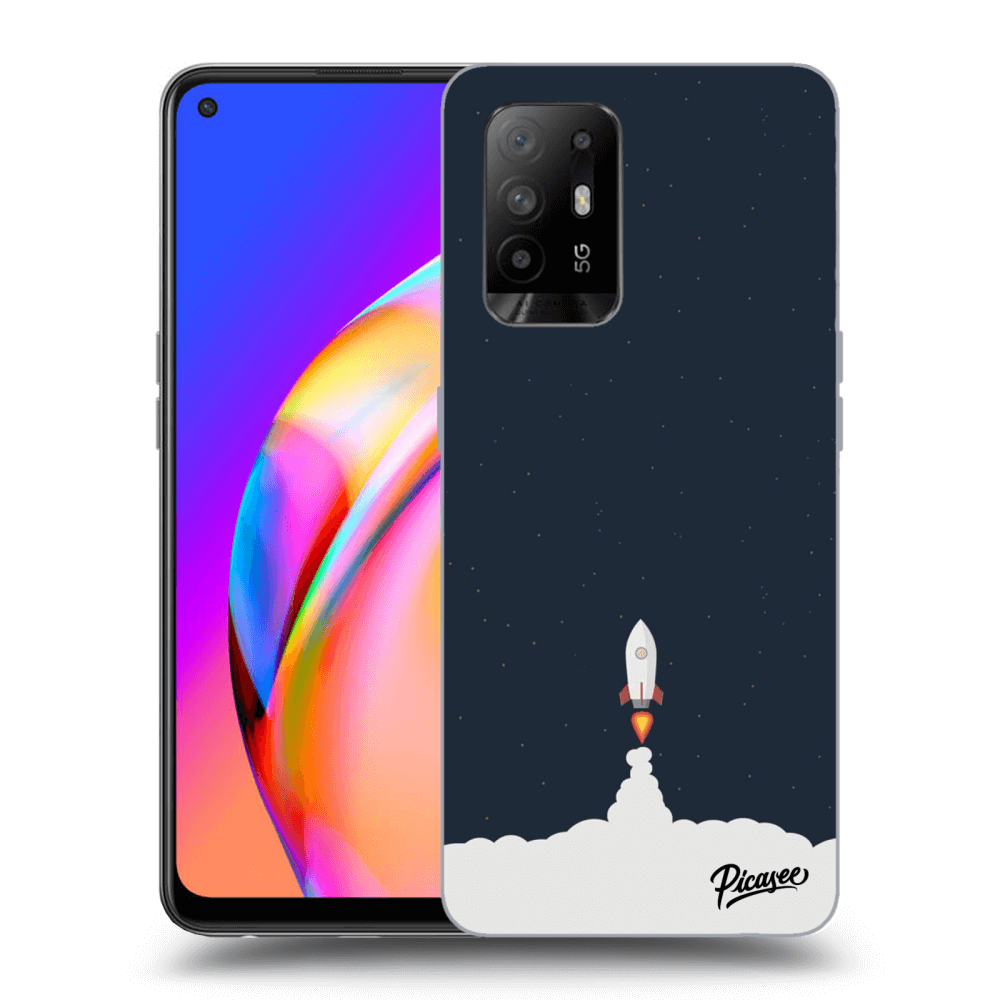 Picasee OPPO A94 5G Hülle - Schwarzes Silikon - Astronaut 2