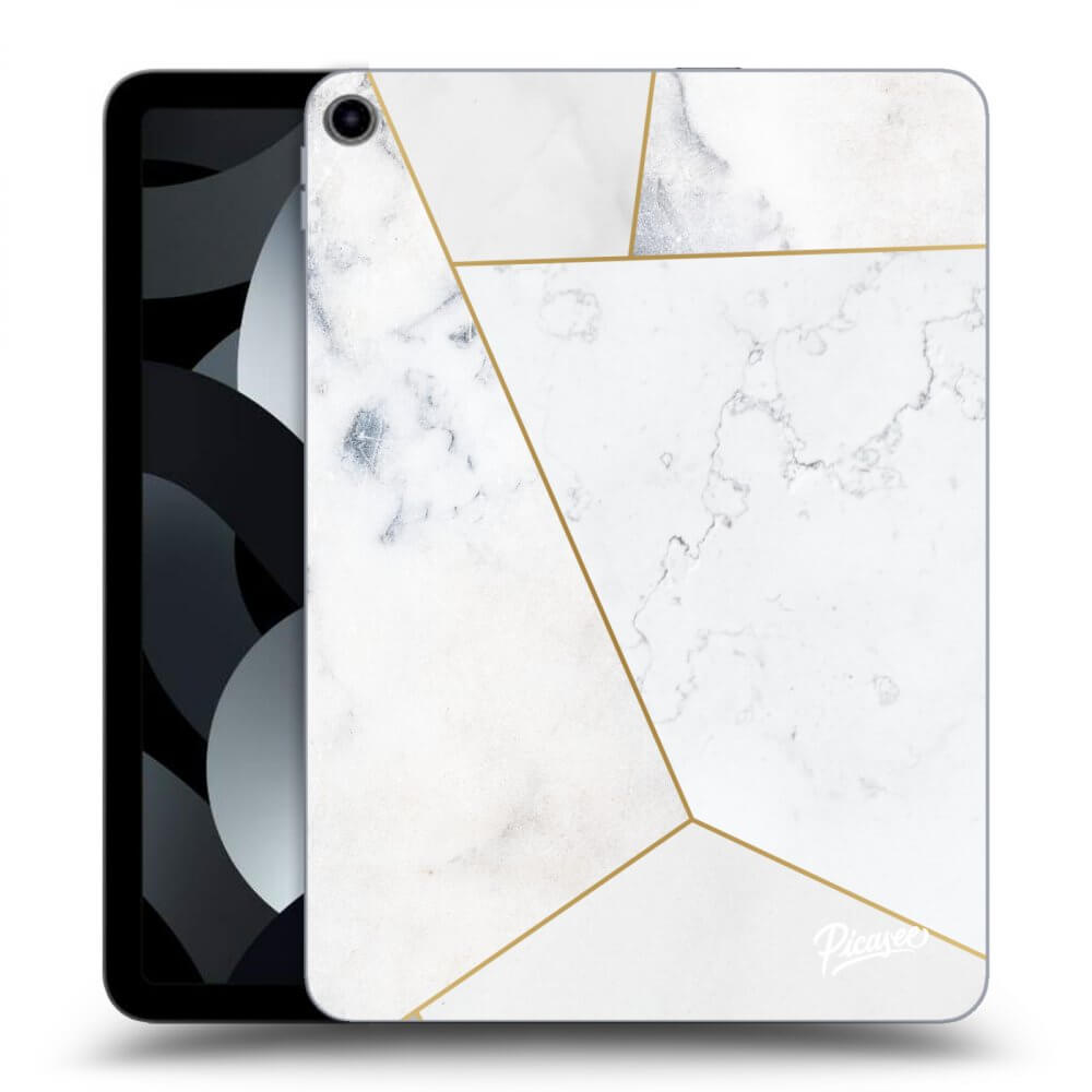 Picasee transparente Silikonhülle für Apple iPad 10,9" 2022 (10.generace) - White tile