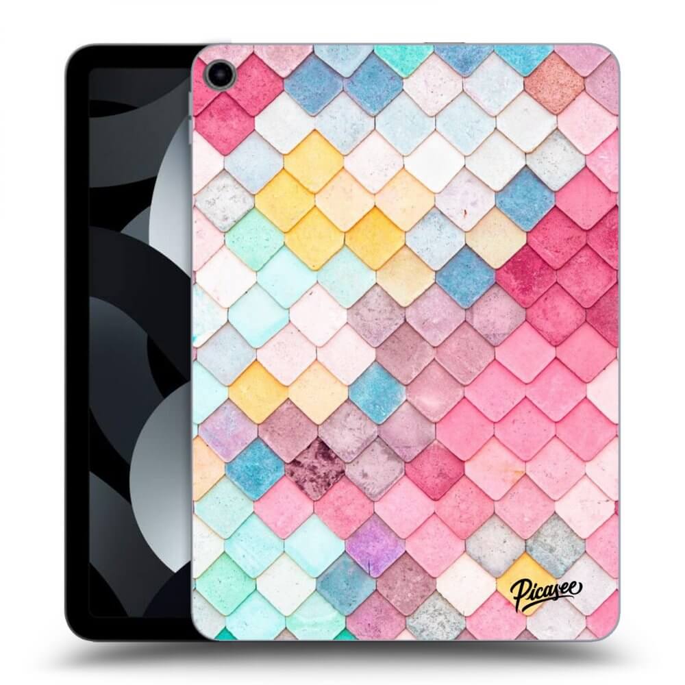 Picasee Schwarze Silikonhülle für Apple iPad 10,9" 2022 (10.generace) - Colorful roof
