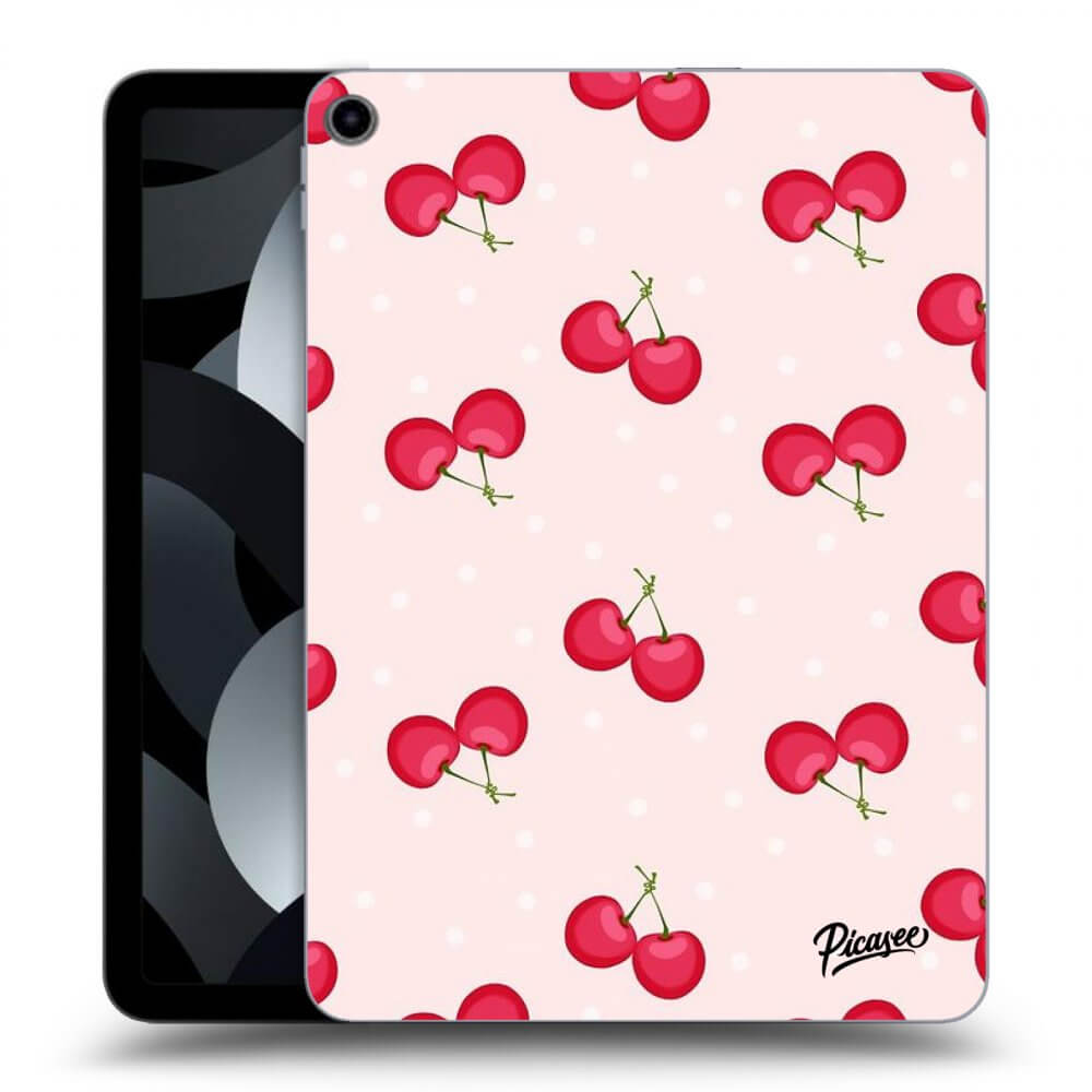 Picasee Schwarze Silikonhülle für Apple iPad 10,9" 2022 (10.generace) - Cherries