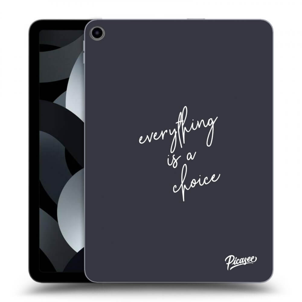 Picasee Schwarze Silikonhülle für Apple iPad 10,9" 2022 (10.generace) - Everything is a choice