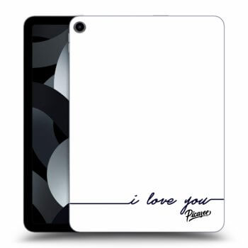 Picasee Schwarze Silikonhülle für Apple iPad 10,9" 2022 (10.generace) - I love you