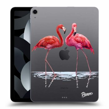 Picasee transparente Silikonhülle für Apple iPad 10,9" 2022 (10.generace) - Flamingos couple
