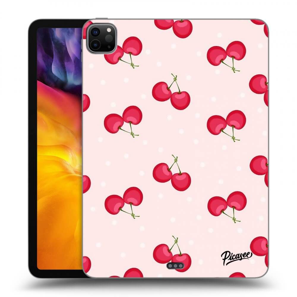 Picasee Schwarze Silikonhülle für Apple iPad Pro 11" 2022 M2 (4.generace) - Cherries
