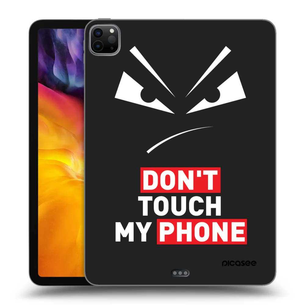 Picasee Schwarze Silikonhülle für Apple iPad Pro 11" 2022 M2 (4.generace) - Evil Eye - Transparent