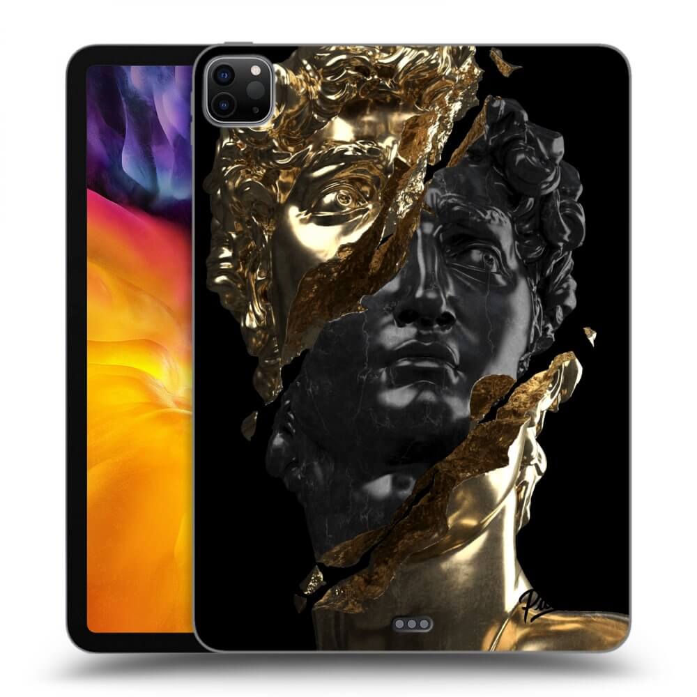 Picasee Schwarze Silikonhülle für Apple iPad Pro 11" 2022 M2 (4.generace) - Gold - Black