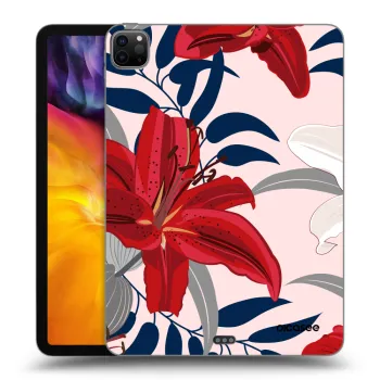 Hülle für Apple iPad Pro 11" 2022 M2 (4.generace) - Red Lily