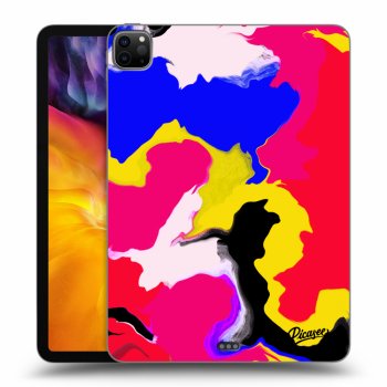 Picasee Schwarze Silikonhülle für Apple iPad Pro 11" 2022 M2 (4.generace) - Watercolor