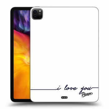 Picasee Schwarze Silikonhülle für Apple iPad Pro 11" 2022 M2 (4.generace) - I love you