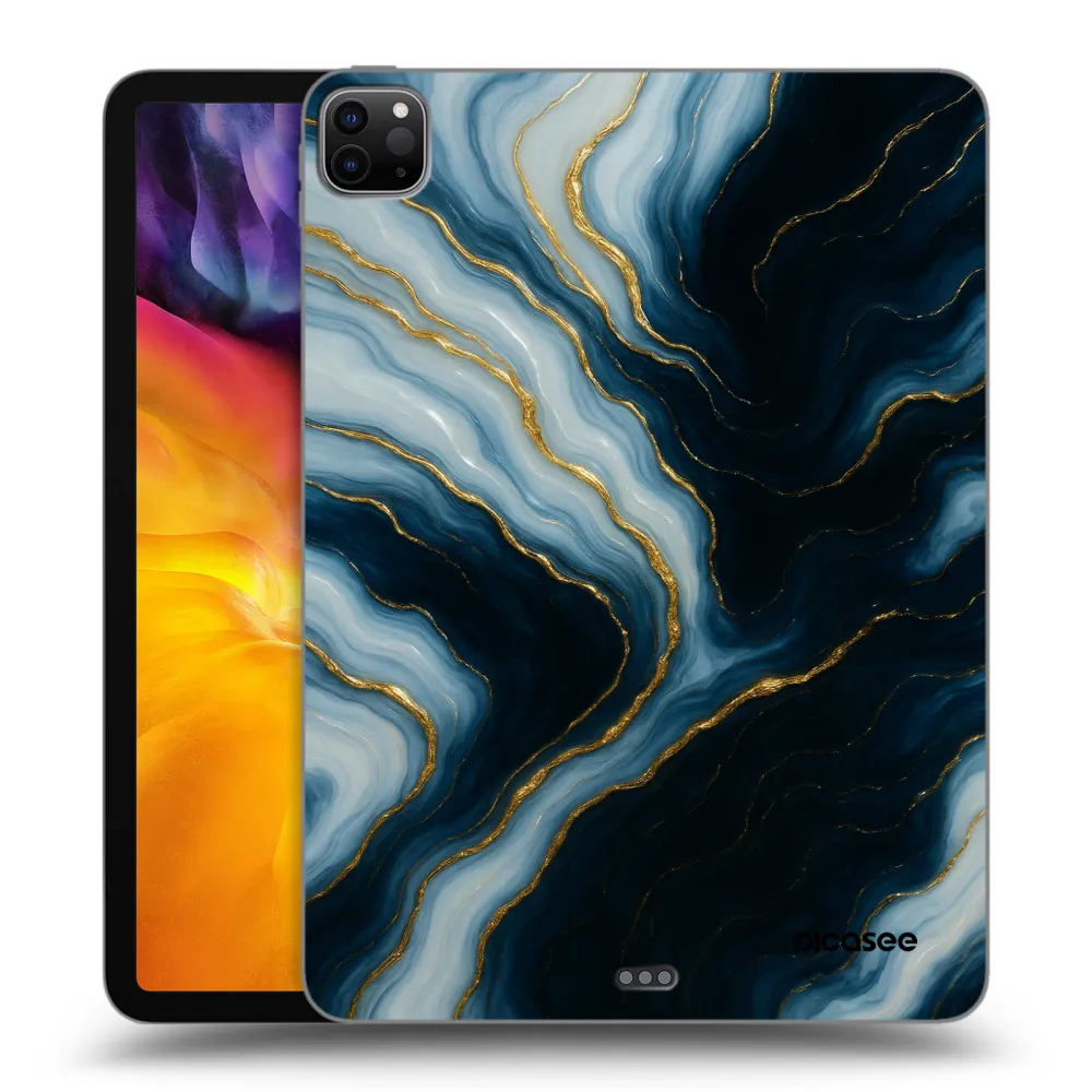 Picasee Schwarze Silikonhülle für Apple iPad Pro 11" 2022 M2 (4.generace) - Luna