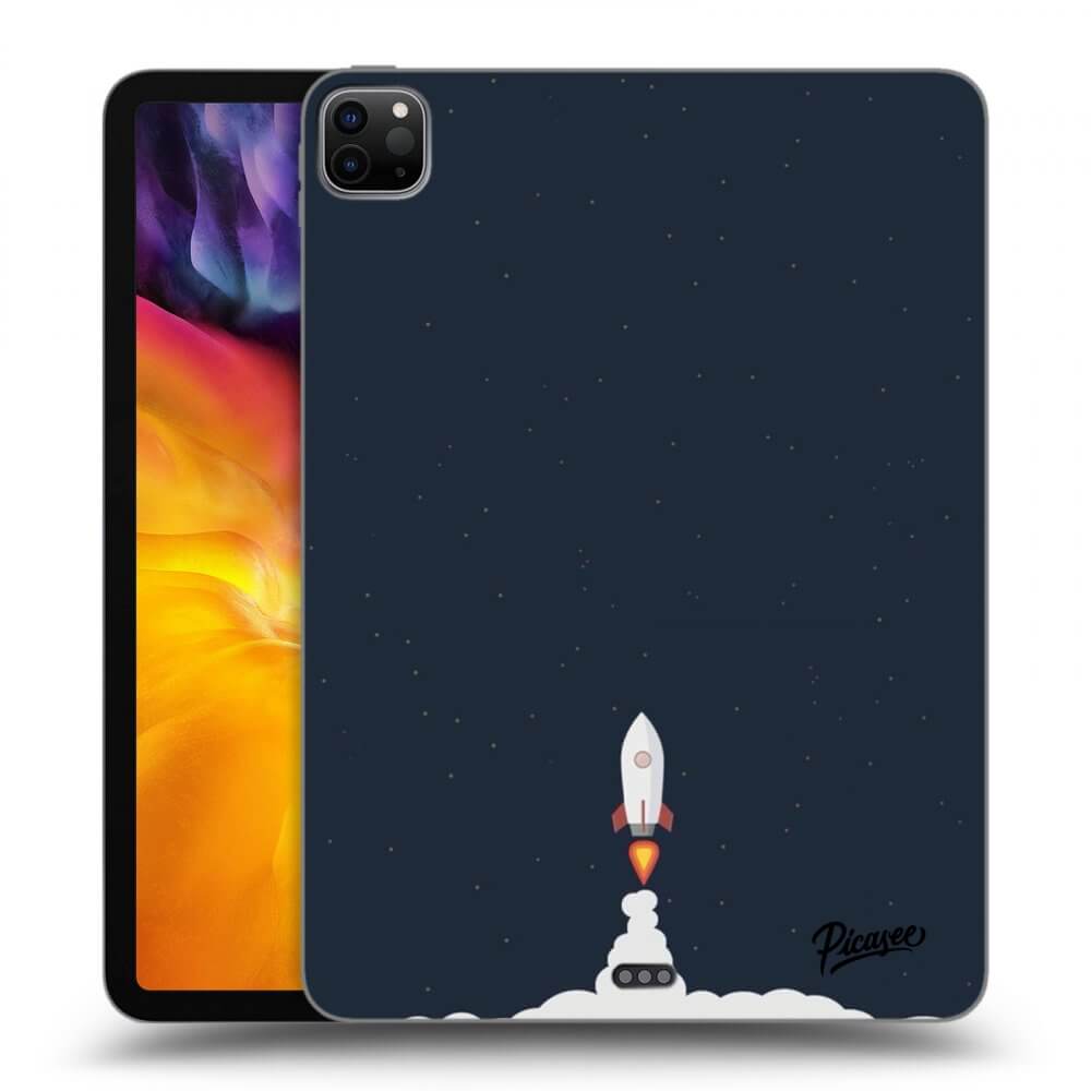 Picasee Schwarze Silikonhülle für Apple iPad Pro 11" 2022 M2 (4.generace) - Astronaut 2