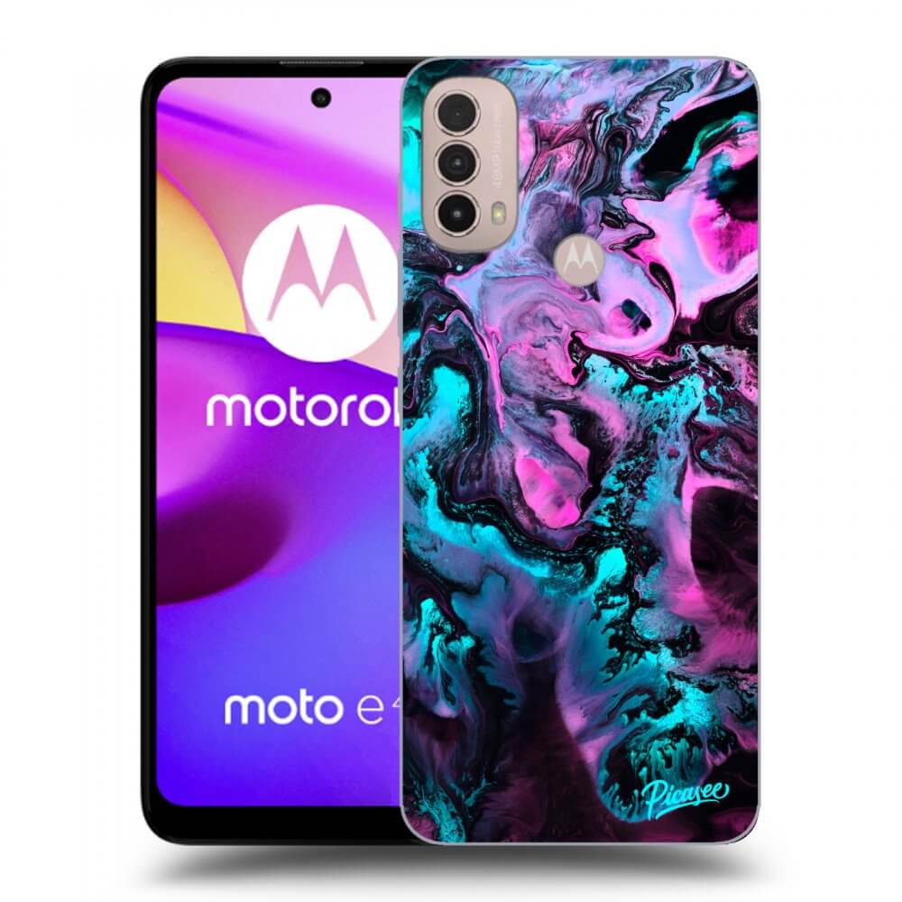 Picasee Motorola Moto E40 Hülle - Schwarzes Silikon - Lean