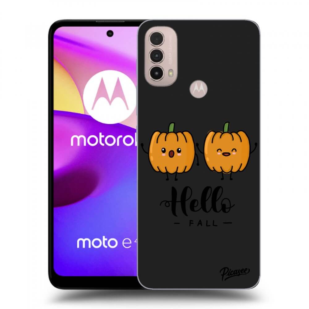 Picasee Motorola Moto E40 Hülle - Schwarzes Silikon - Hallo Fall